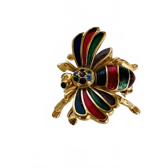 Joan Rivers Colorful Bee Brooch - Picture 2 of 8